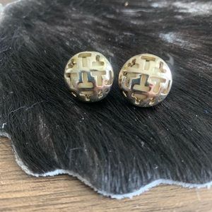 Tory Burch gold stud earrings